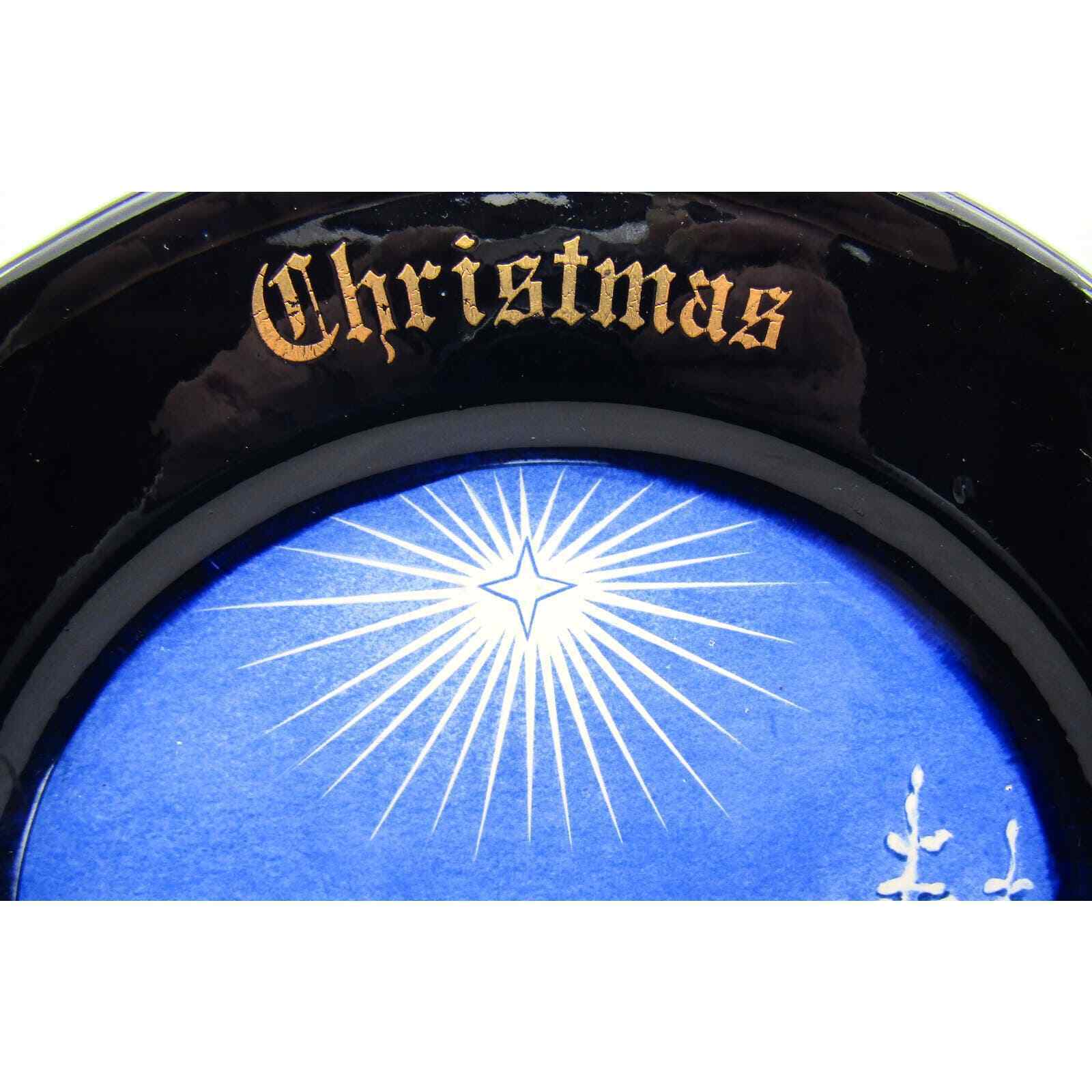 1982 Christmas Plate Two Deer Looking at the North Star Wall Hanging Plate