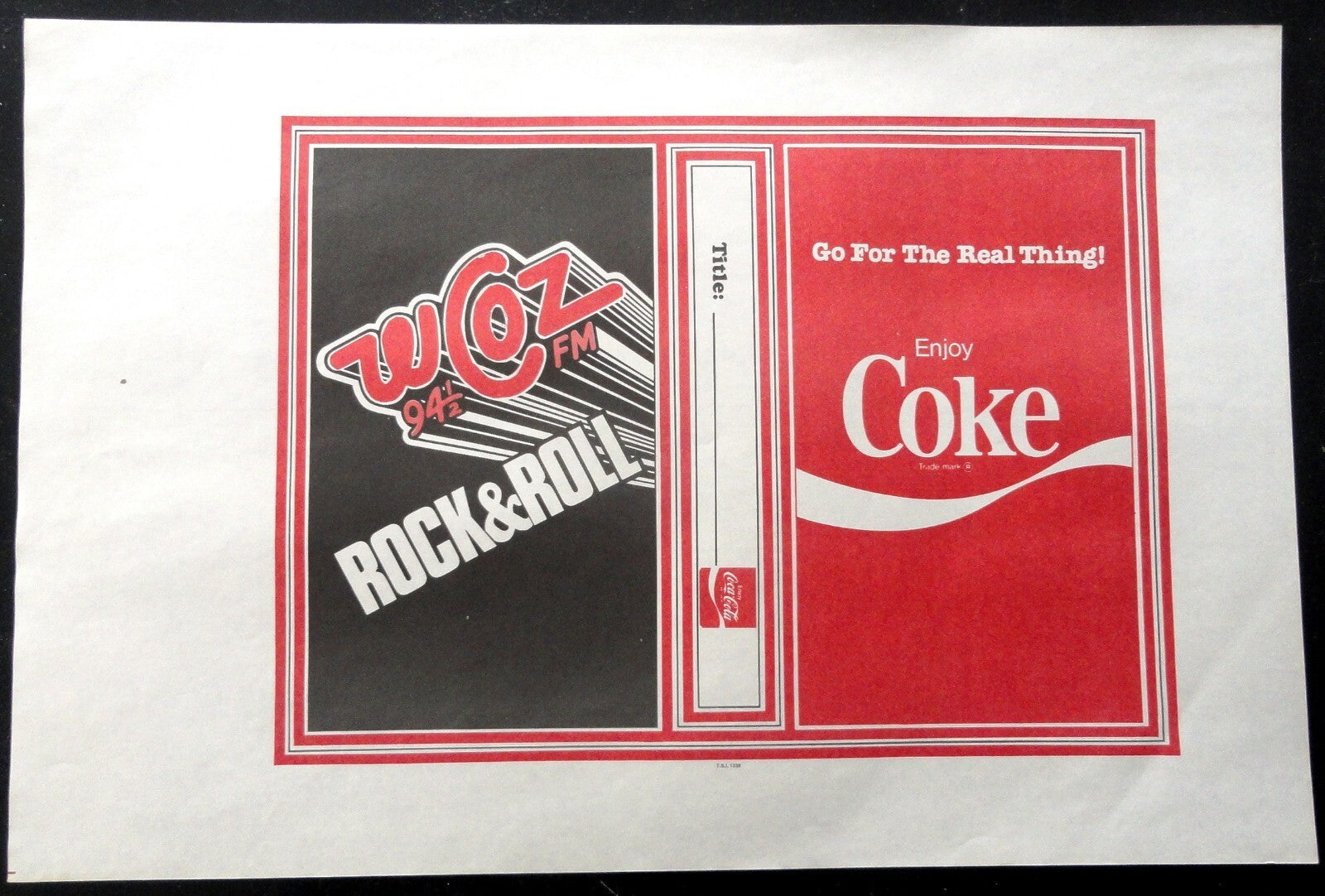 Vintage 1970's Coca Cola Book Cover Lot - Coke advertising w/ Boston's WCOZ 94.5