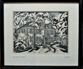 Buckman Tavern Massachusetts Block Print by Searleo
