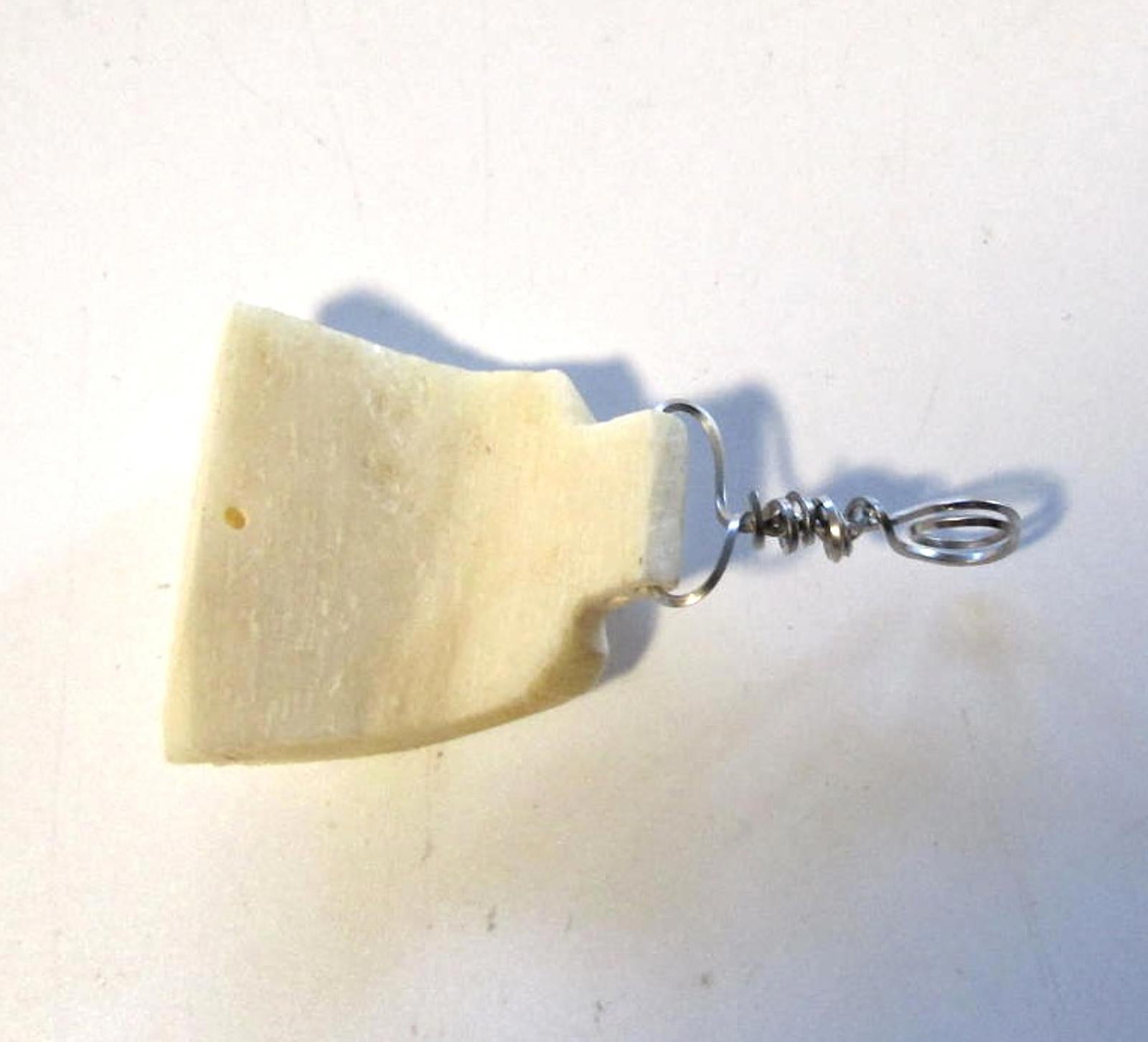 Hand-Carved Pendant with Elephant Design- Good Luck