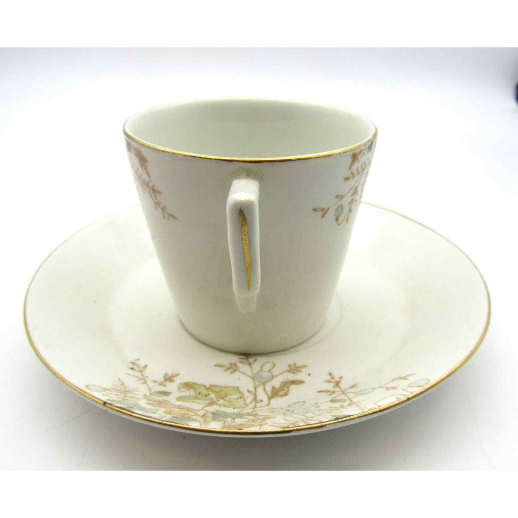 O P Co Syracuse China Demitasse Cup Floral Design EC