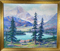 ELIZABETH LOBINGIER (1889-1973) The Garden Wall Glacier Park, MA Artist