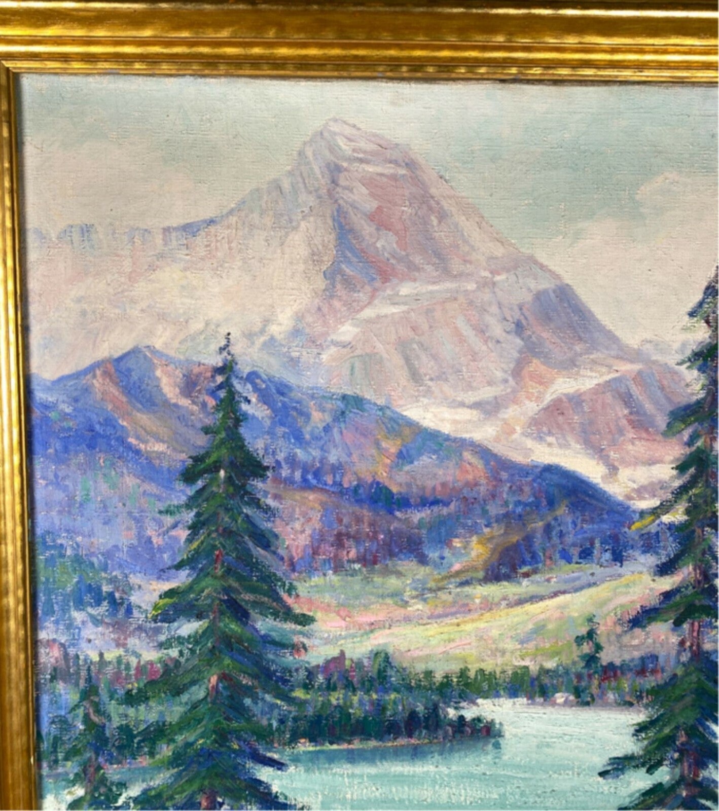 ELIZABETH LOBINGIER (1889-1973) The Garden Wall Glacier Park, MA Artist