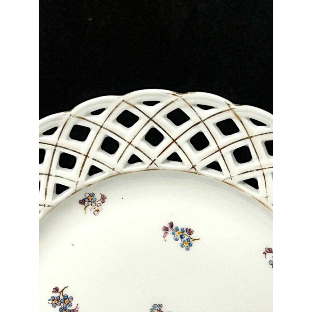 Reticulated Dessert Plate Charles Ahrenfeldt Circa 1880 (set of 11)