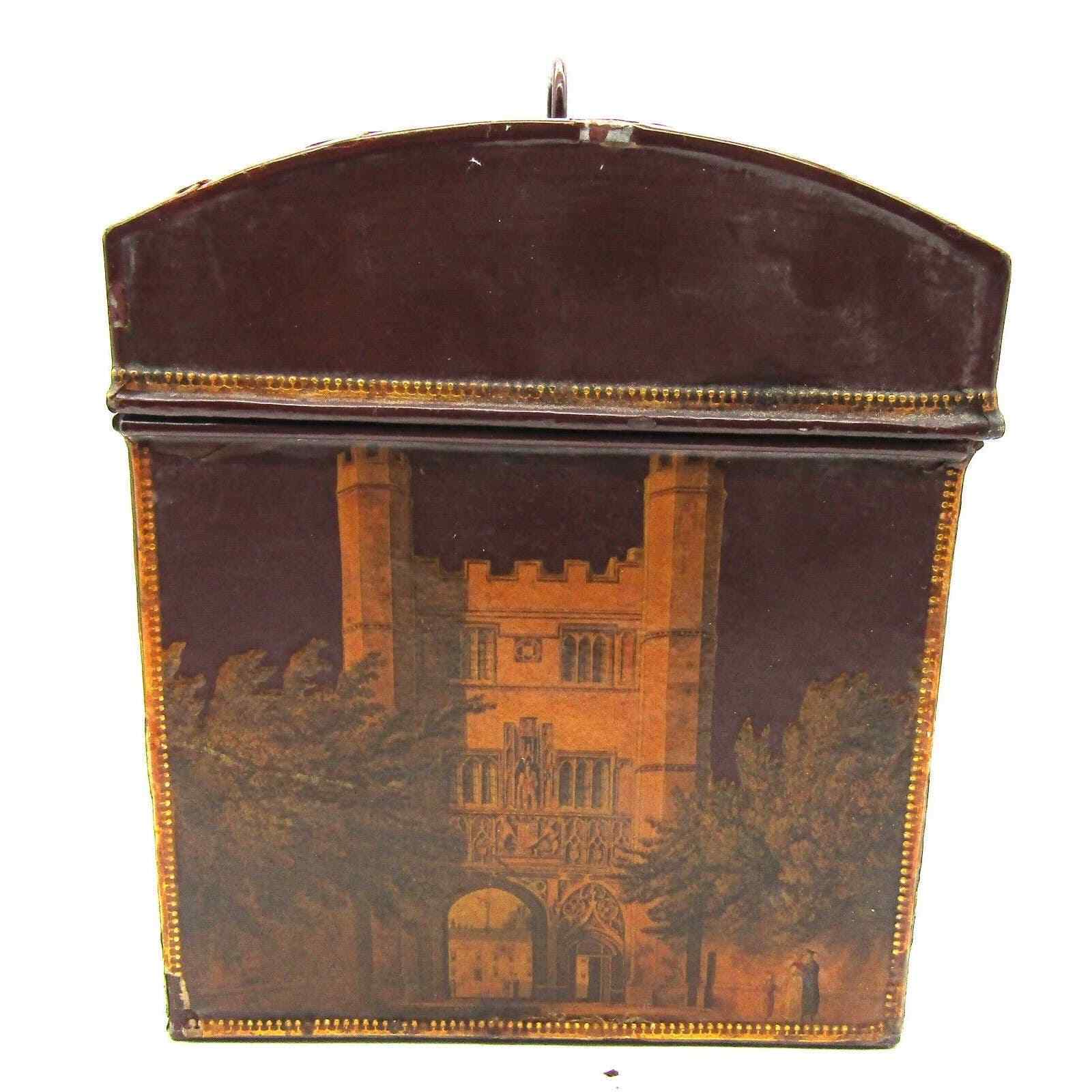 DECOUPAGE Document Box by Dorothy Simpson Dated 1955 English Noblemen Unique