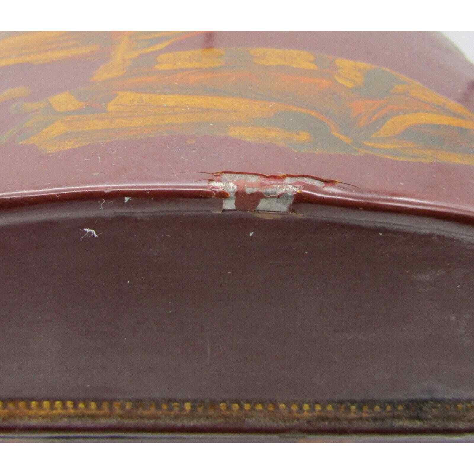 DECOUPAGE Document Box by Dorothy Simpson Dated 1955 English Noblemen Unique