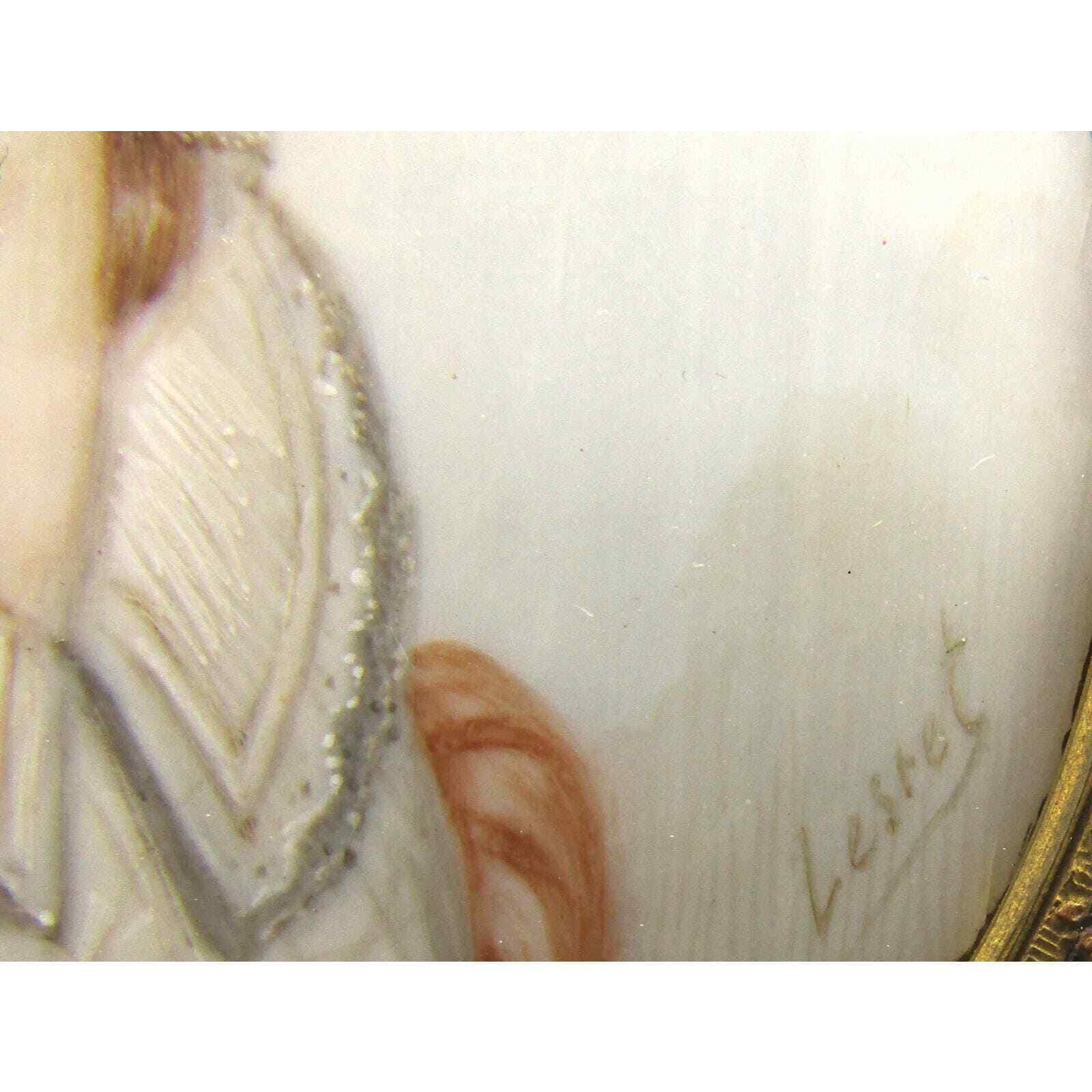 Miniature Portrait Madame Stuart by Adolphe Alexandre Lesrel