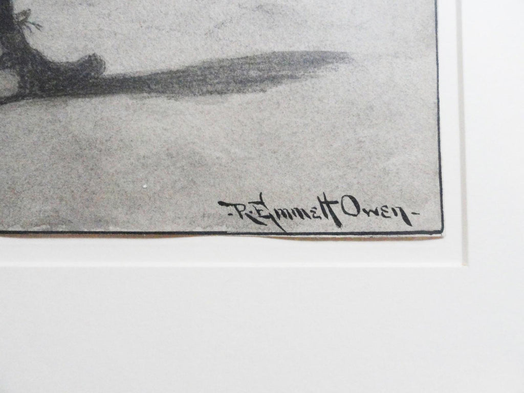 Robert Emmett Owen (1878-1957) Pencil Drawing, Eric Pepe School of Art, RARE!!!