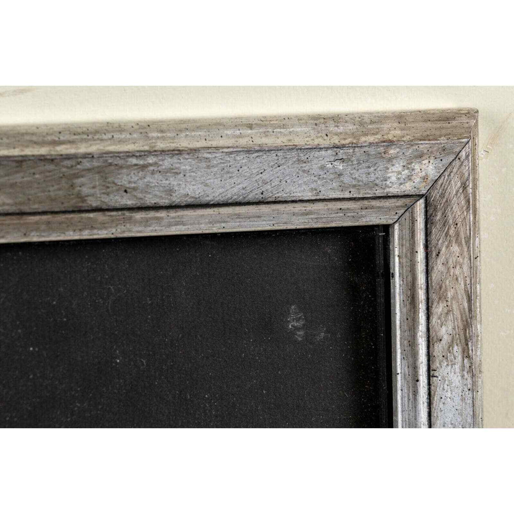 Metal Mask Art with Tribal Symbols Framed Under Glass