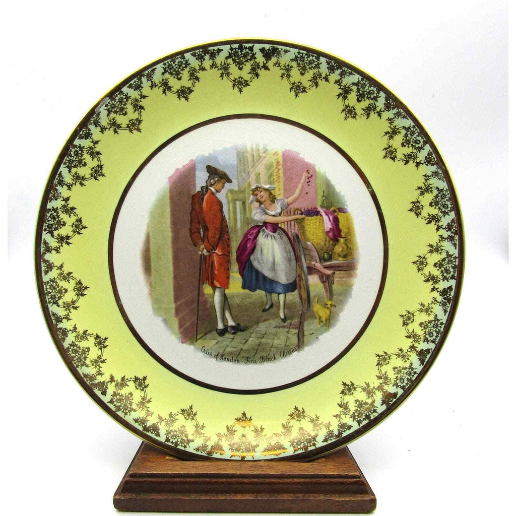 Barratt's England Plate Cries of London "Fine Black Cherries" Hand Painted