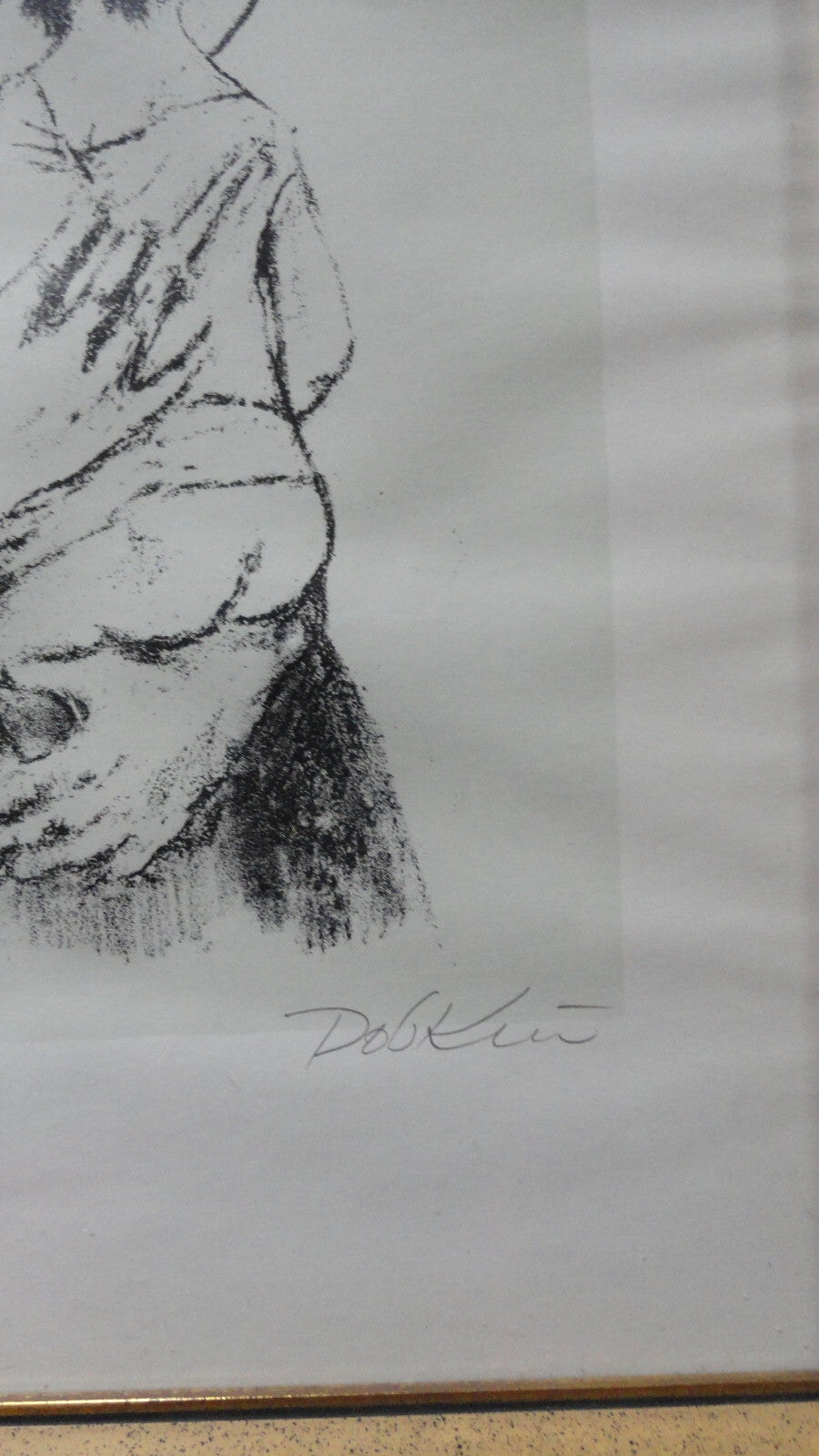 LISTED ARTIST ALEXANDER DOBKIN LITHOGRAPH MOTHER & CHILD SIGNED Edition 220