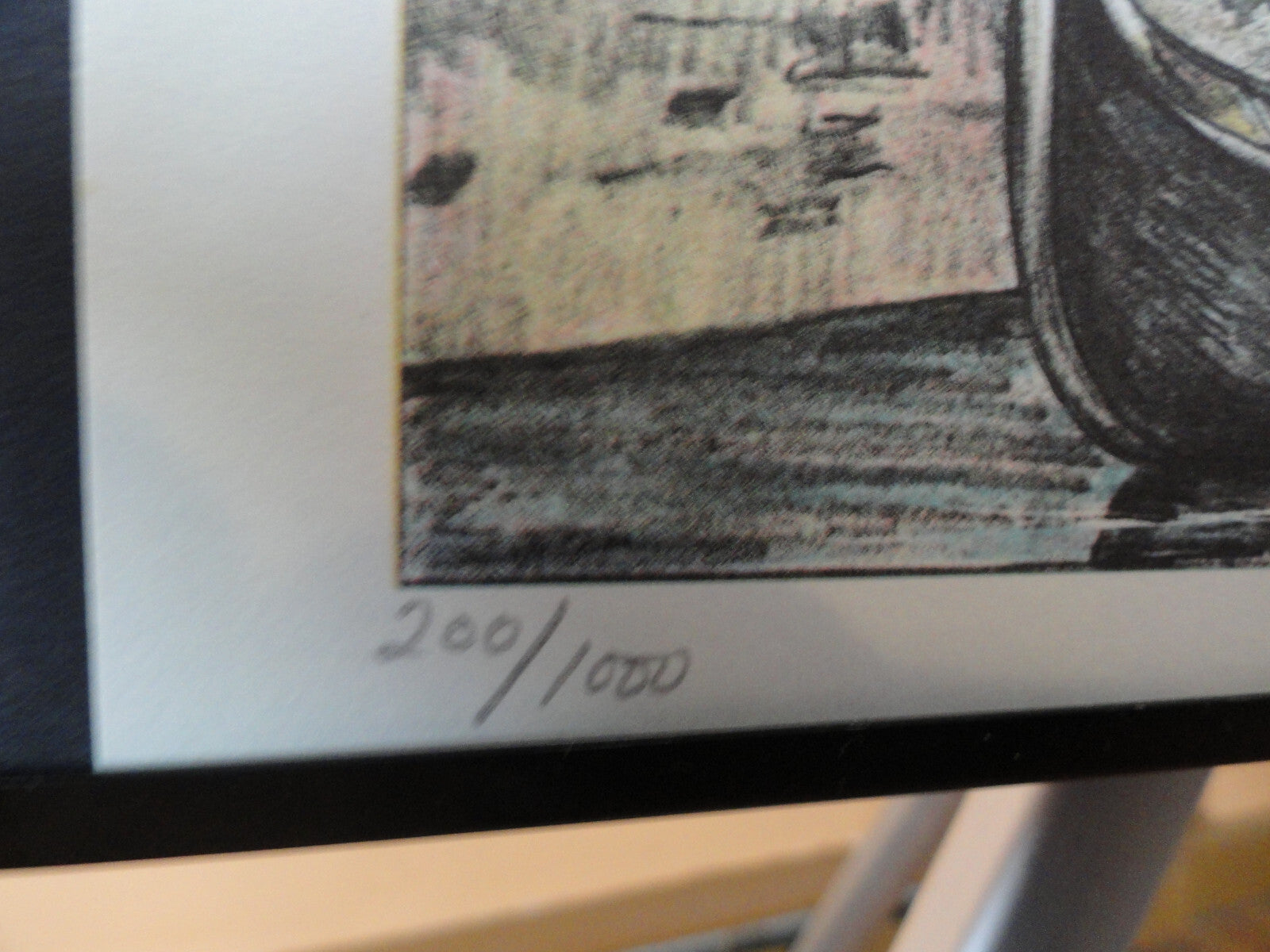 Mary Ann Lis Gondola   Pencil SIGNED NUMBERED 200/1000  Lithograph LISTED ARTIST