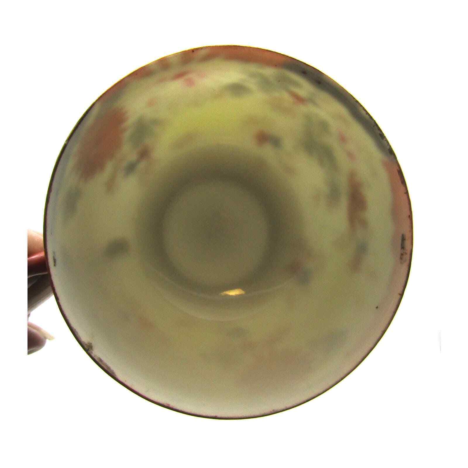 Set of 3 Japanese Cups Eggshell Porcelain Hand Painted Floral and Bird Antique