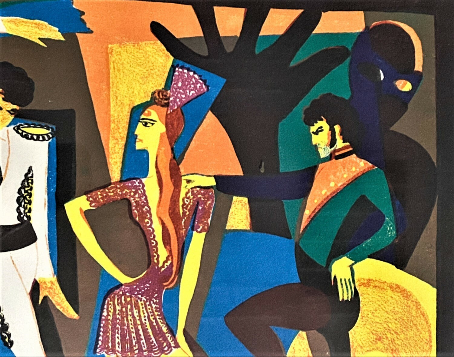 The Dancers Lithograph Signed and Numbered Dated 1974