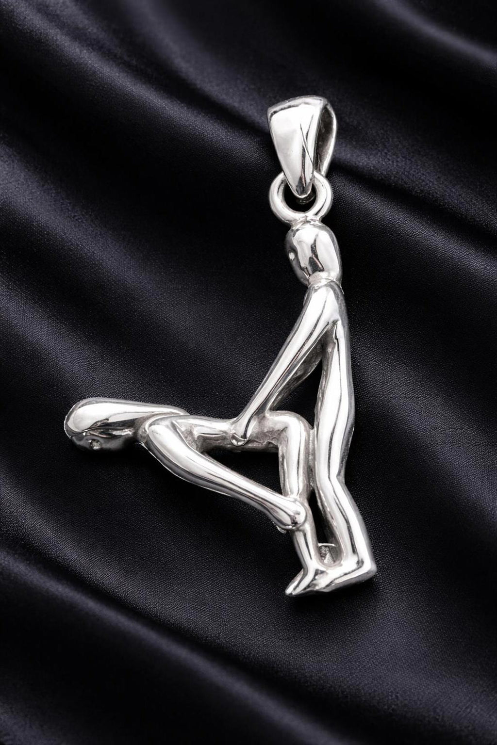 STERLING SILVER 925 Erotic Pendant Kama Sutra Pose SEX Love Man Woman