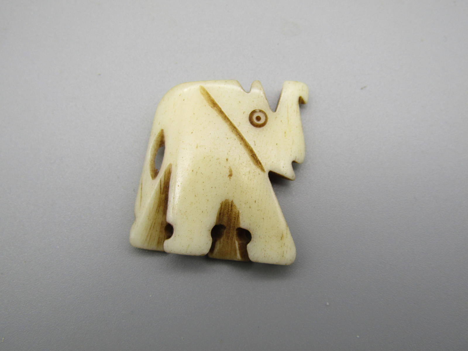 Vintage Carved Elephant Figurine Bead