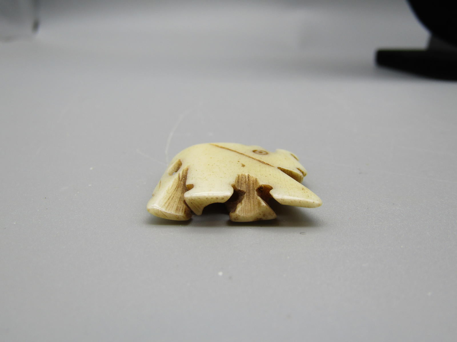 Vintage Carved Elephant Figurine Bead