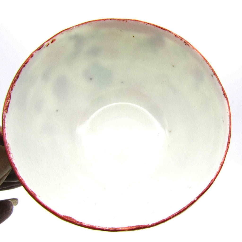 Japanese Cup and Saucer Eggshell Porcelain Gisha Hand Painted Marked