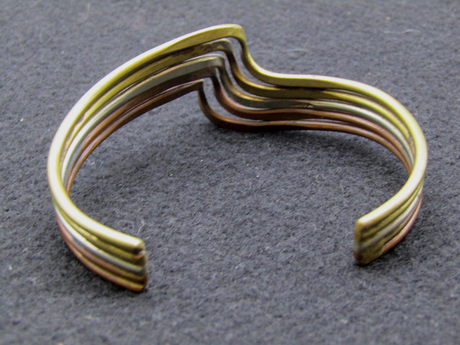 Vintage Taxco Mexican Copper and Brass Cuff Bracelet