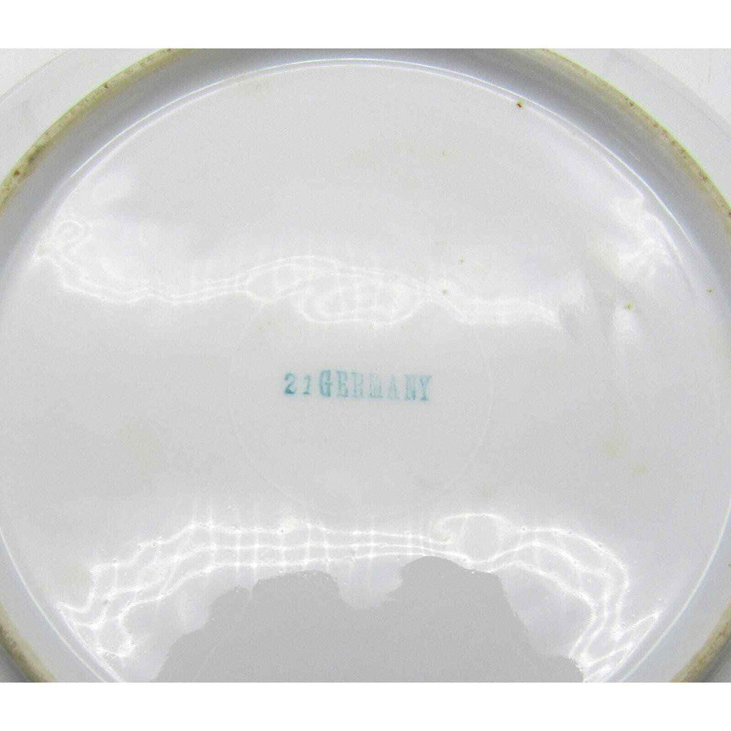 Reticulated Bowl Made in Germany with Hand Painted Apple and Grapes