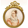 Miniature Portrait Madame Stuart by Adolphe Alexandre Lesrel