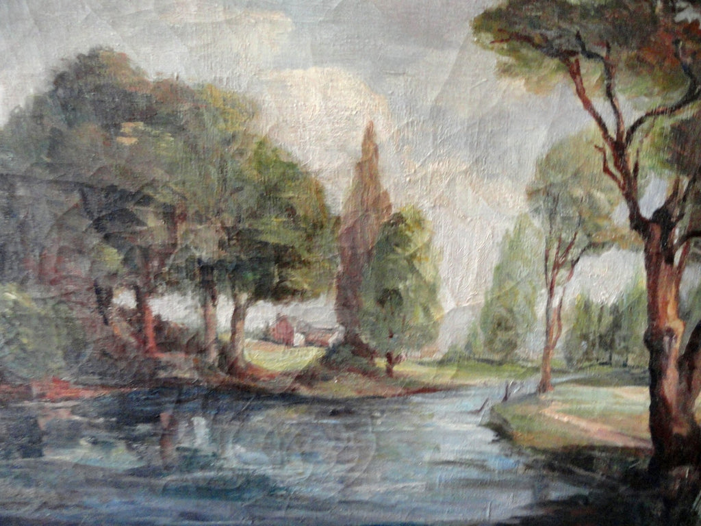 Elizabeth Parsons (1831-1897) Australian Landscape Artist, Oil on Canvas