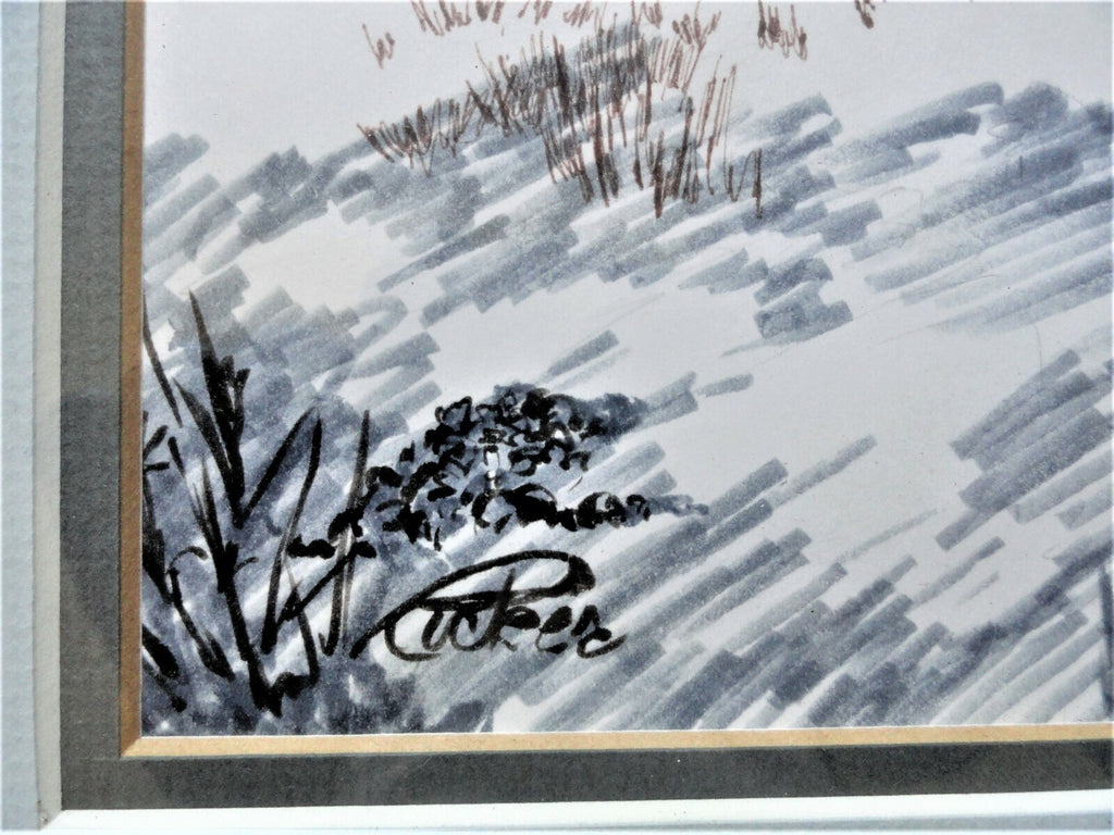 Carolyn Ricker Harlow Watercolor of Massachusetts Home by MA Artist