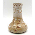 Studio Pottery Vase with Icing Glaze Marked on Bottom