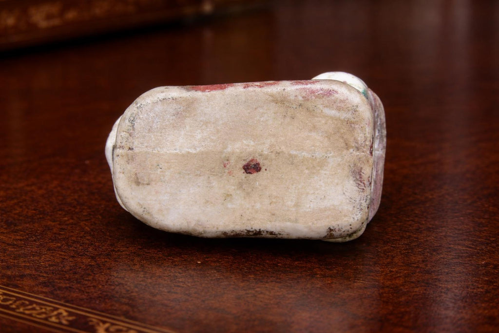 Antique Chinese Export Porcelain Piano Baby Figurine, Late 19thC, Incised Mark