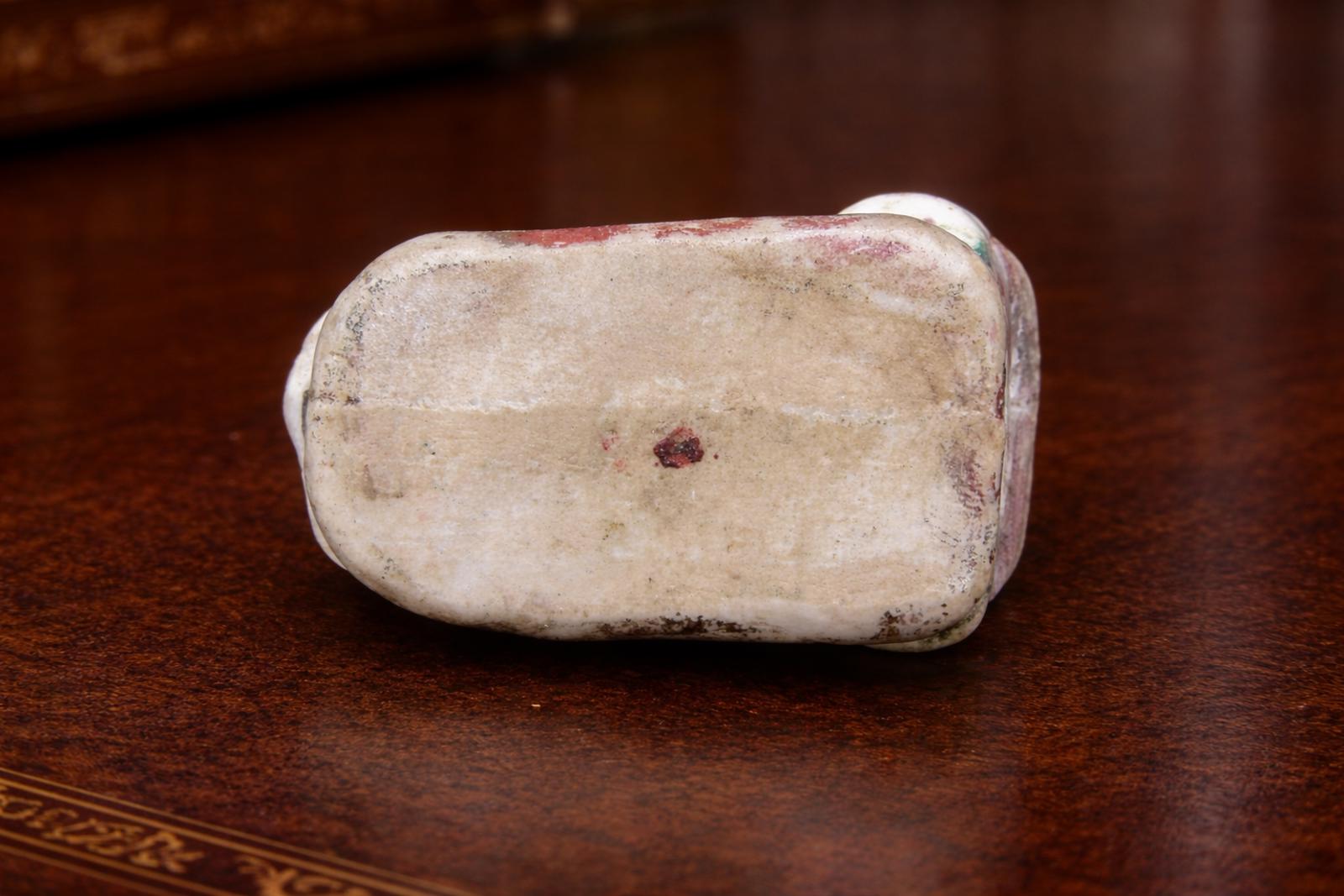 Antique Chinese Export Porcelain Piano Baby Figurine, Late 19thC, Incised Mark