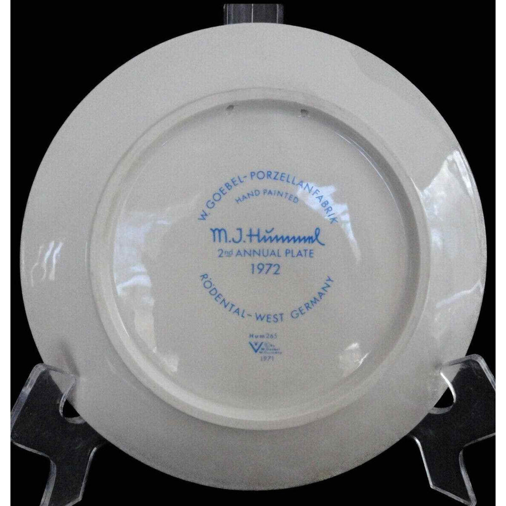 1972 Hummel Plate "Hear Ye Hear Ye" Christmas Plate West Germany