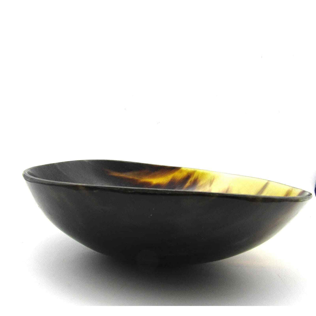 Cow Horn Bowl Large 9" Very Nice Color