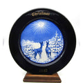 1982 Christmas Plate Two Deer Looking at the North Star Wall Hanging Plate