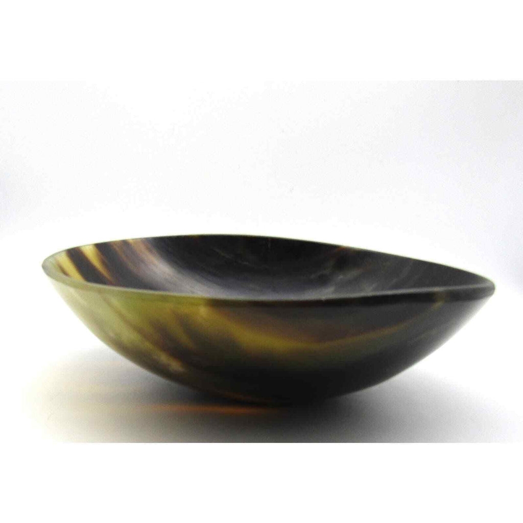 Cow Horn Bowl Large 9" Very Nice Color