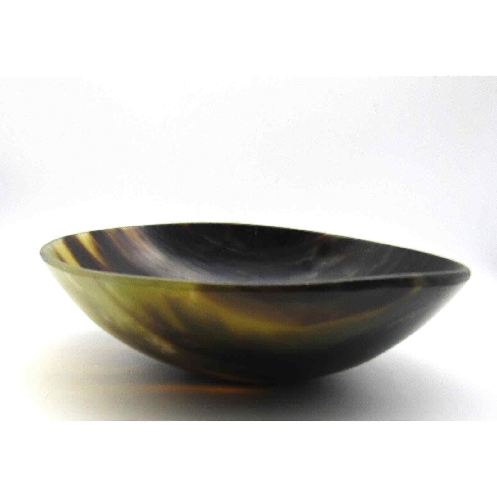 Cow Horn Bowl Large 9" Very Nice Color