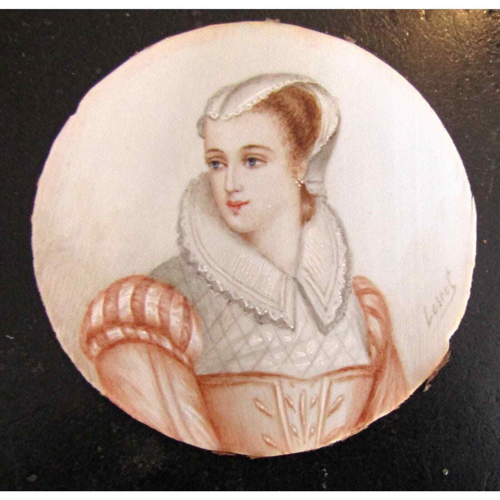 Miniature Portrait Madame Stuart by Adolphe Alexandre Lesrel