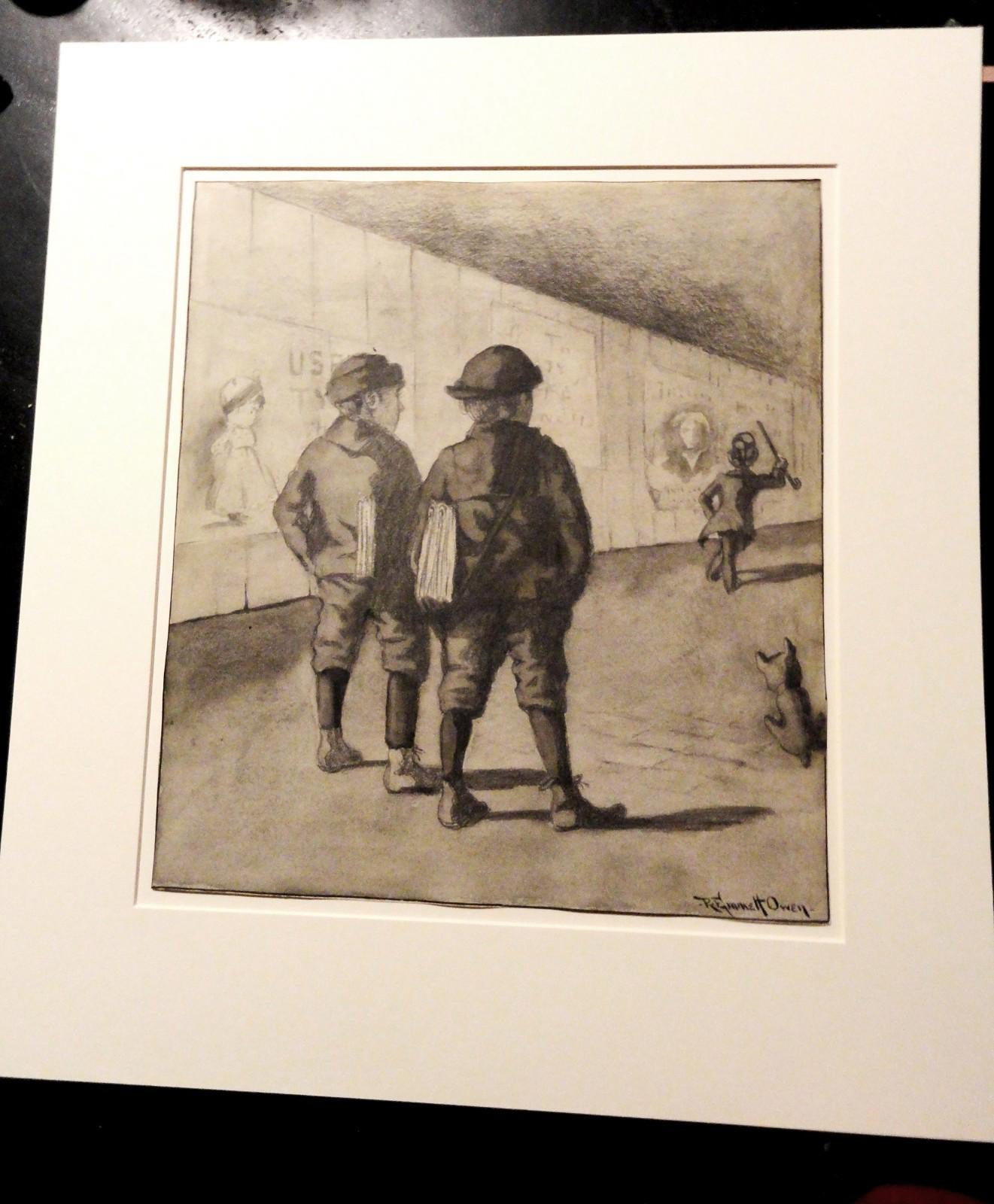 Robert Emmett Owen (1878-1957) Pencil Drawing, Eric Pepe School of Art, RARE!!!