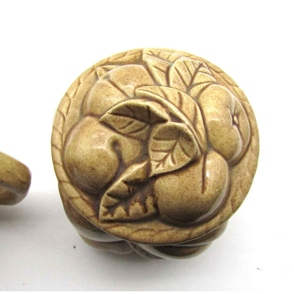 Fun Studio Ceramics Creamer and Sugar Fruit Design Marked JH '73