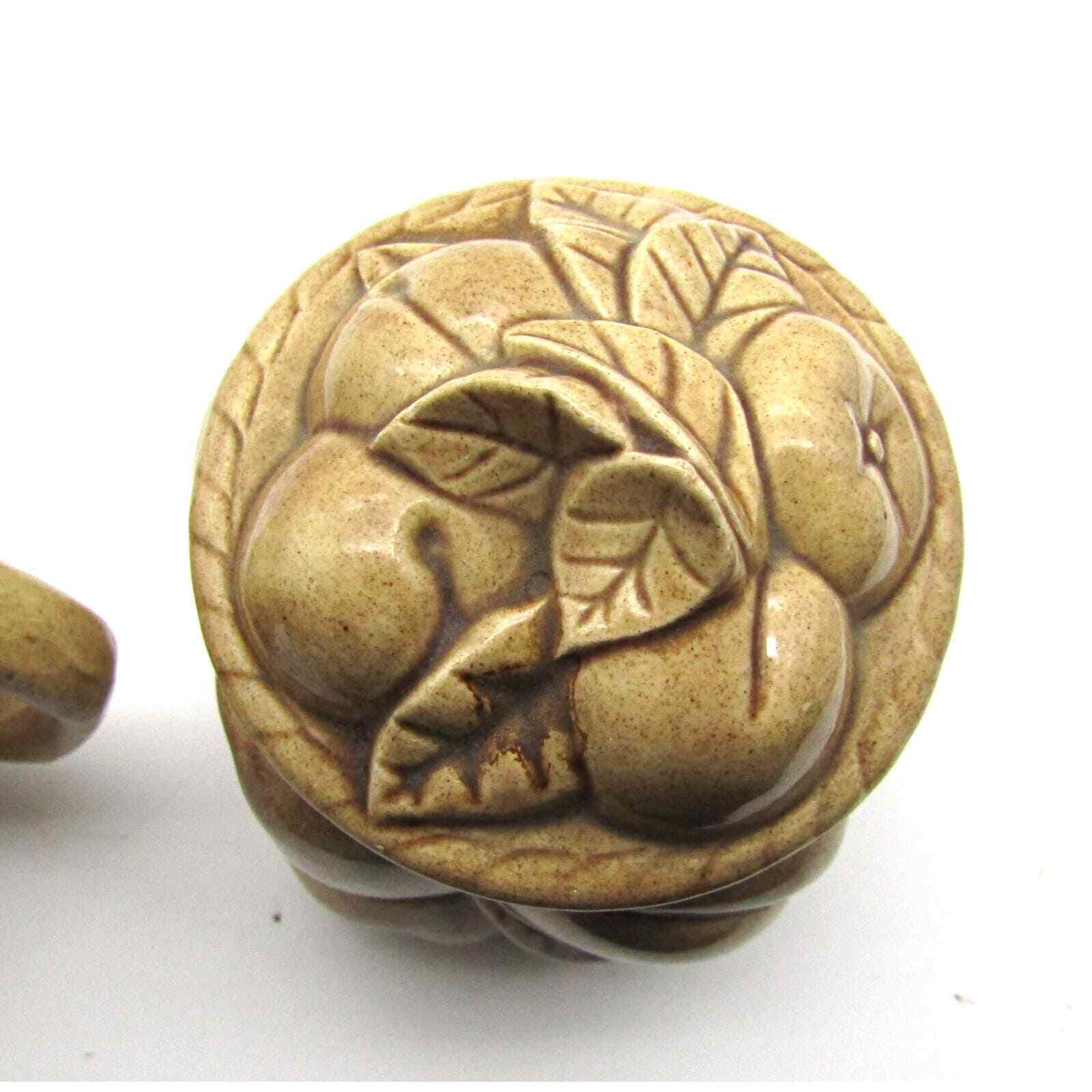 Fun Studio Ceramics Creamer and Sugar Fruit Design Marked JH '73