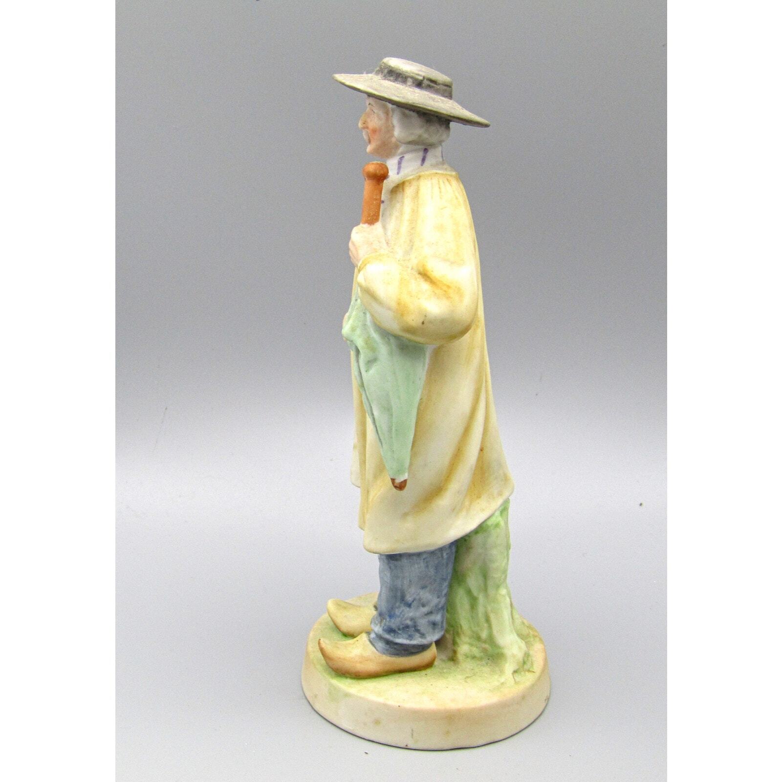 Andrea by Sadek Figurines Man with Umbrella and a Duck M-601 Marked & Label