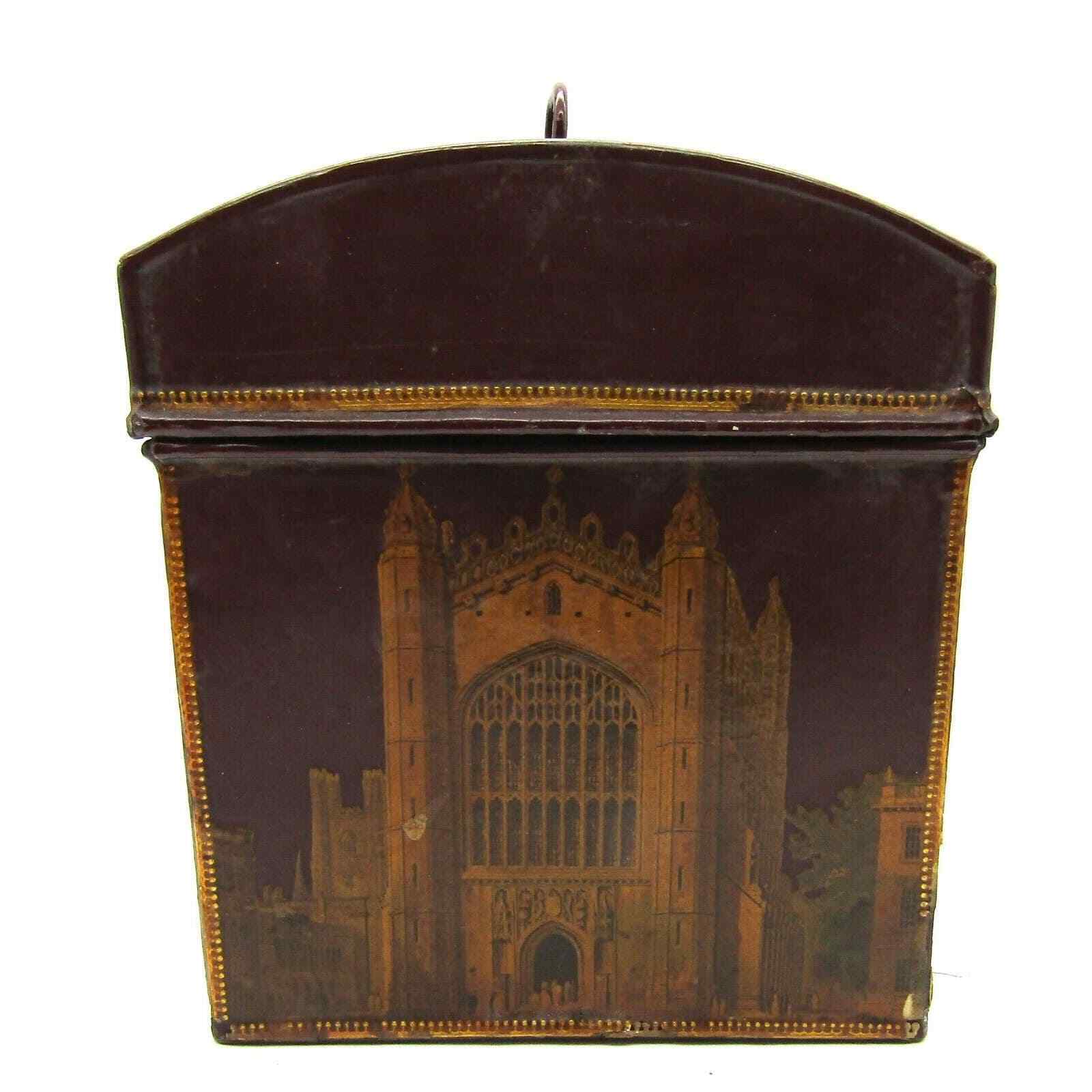 DECOUPAGE Document Box by Dorothy Simpson Dated 1955 English Noblemen Unique
