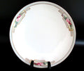 Antique J&C Jaeger Bavaria Porcelain Salad Plate Art Deco Pink Rose 8"