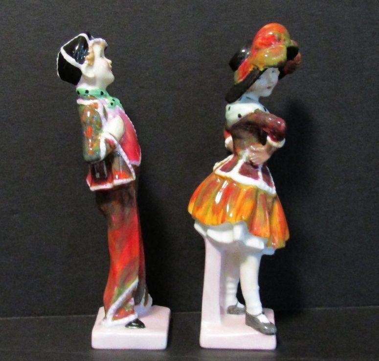 Vintage Royal Doulton Pearly Boy Girl Figurines HN2035 HN2036 Pair Mint 1951 Set