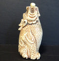 Vintage Carved Chinese Dragon Snuff Bottle Figural Fish Carp Longyu Asian Art