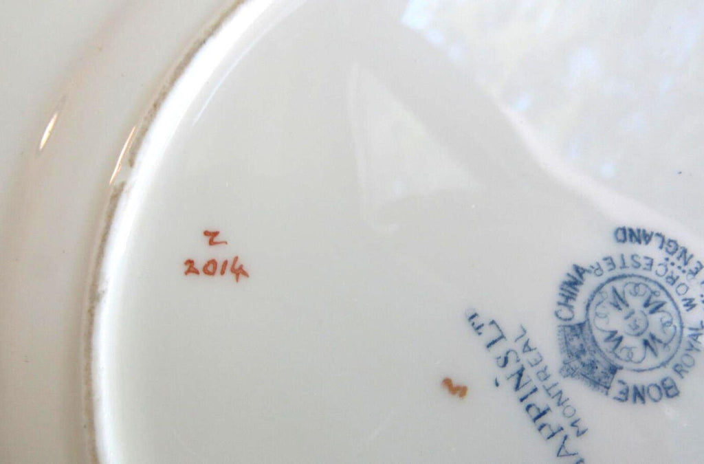 Antique 1921 Royal Worcester Pillament Plate - Mappins Montreal