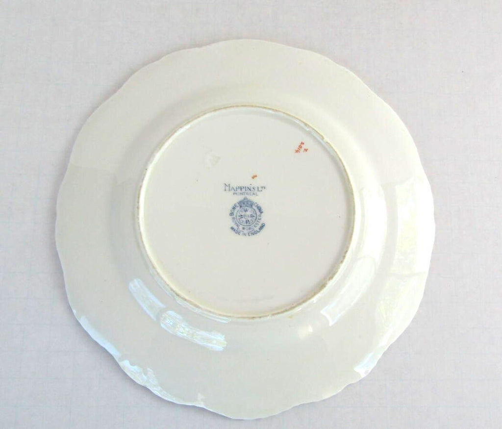 Antique 1921 Royal Worcester Pillament Plate - Mappins Montreal