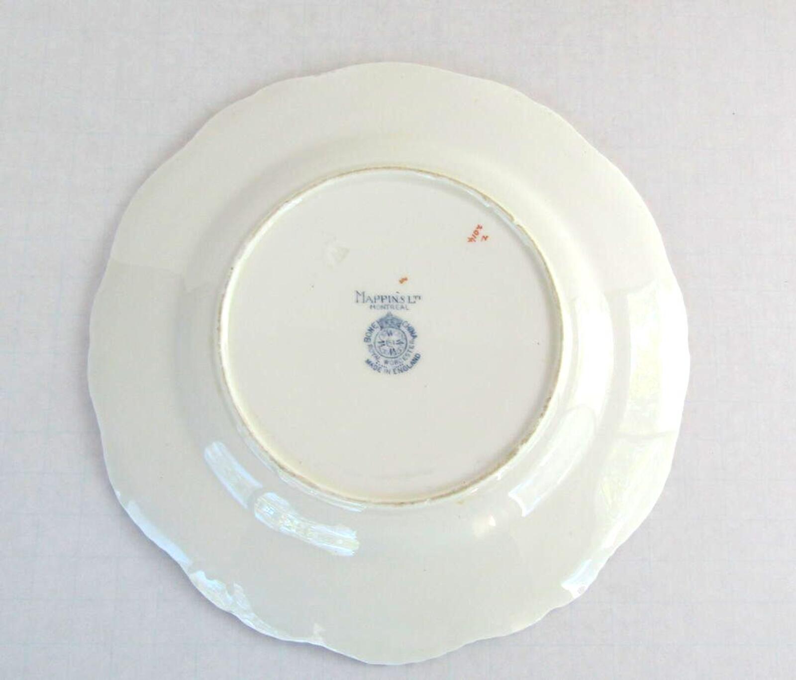Antique 1921 Royal Worcester Pillament Plate - Mappins Montreal