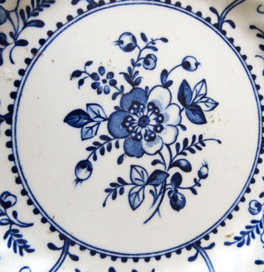 Vintage Johnson Brothers Indies Blue Ironstone Bread Butter Plate 6.25" Pristine