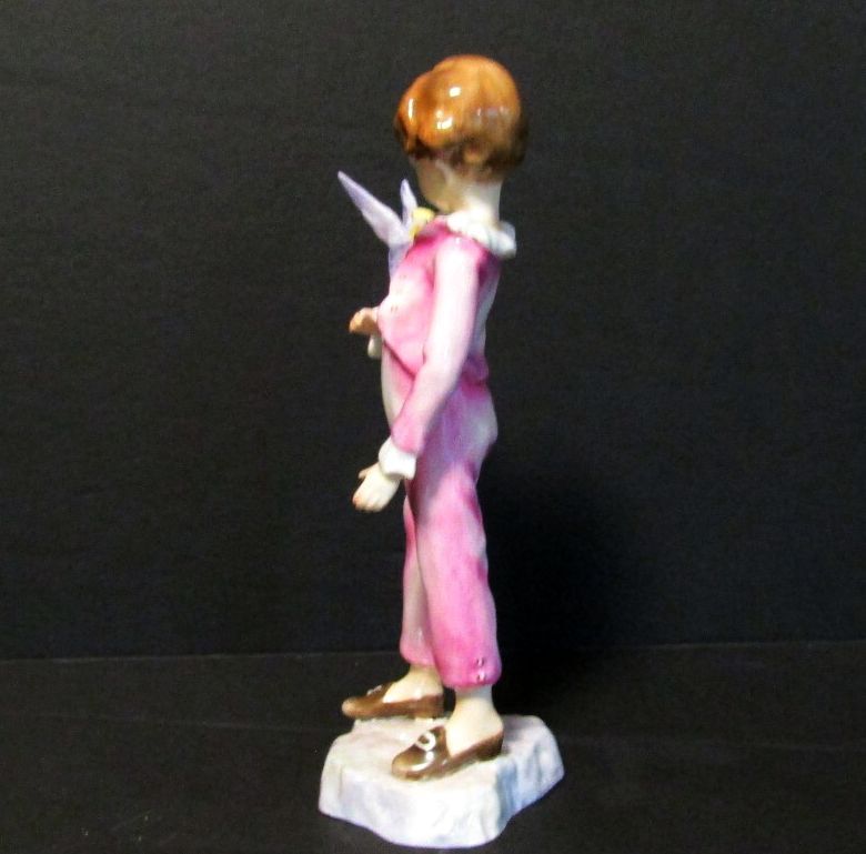 1930s Royal Worcester The Parakeet Figurine 3087 Pink Freda Doughty 6 7/8" Tall