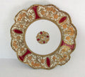 Antique Noritake RC Nippon Moriage Handled Cake Plate Platter 11" Red Gold